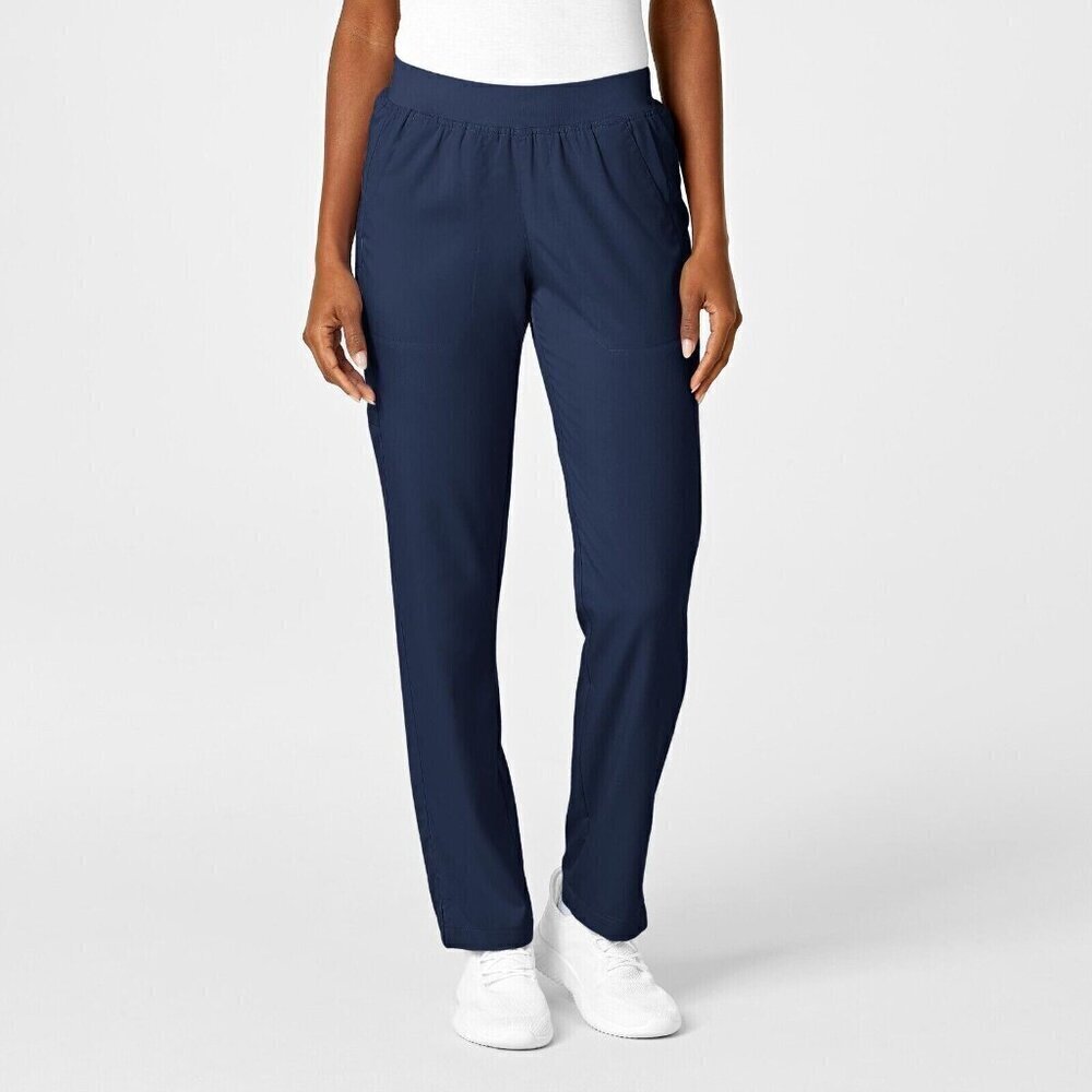New WonderWink Modern Fit Knit Waist Cargo Scrub Pant 5155 Navy S P P 28 x 31